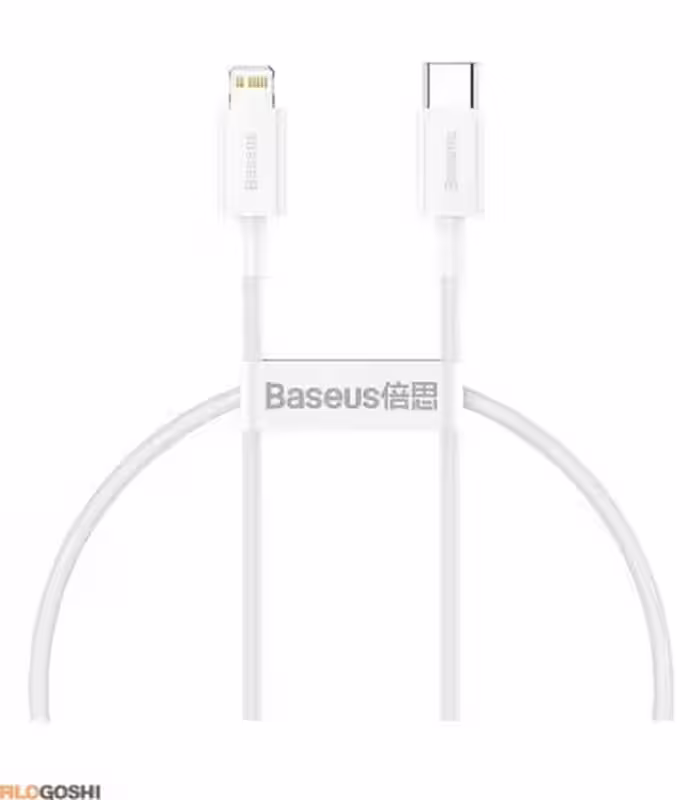 خرید، قیمت و مشخصات کابل تبدیل USB-C به لایتنینگ 25cm باسئوس