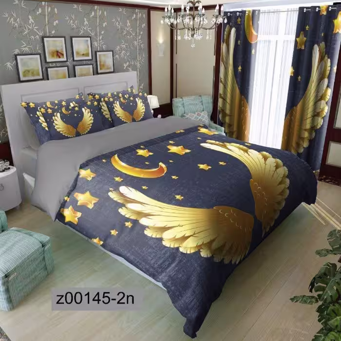 سرویس روتختی 2 نفره تنسل چاپی برندترک لند(Turk Land) z 145