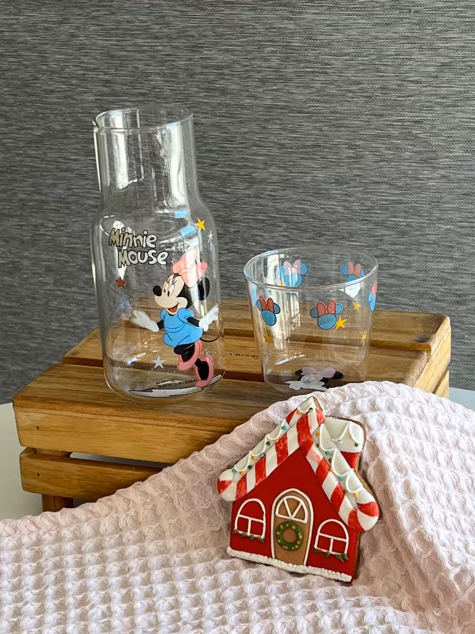 پارچ و لیوان شب دیزنی- طرح مینی ماوس کد 952