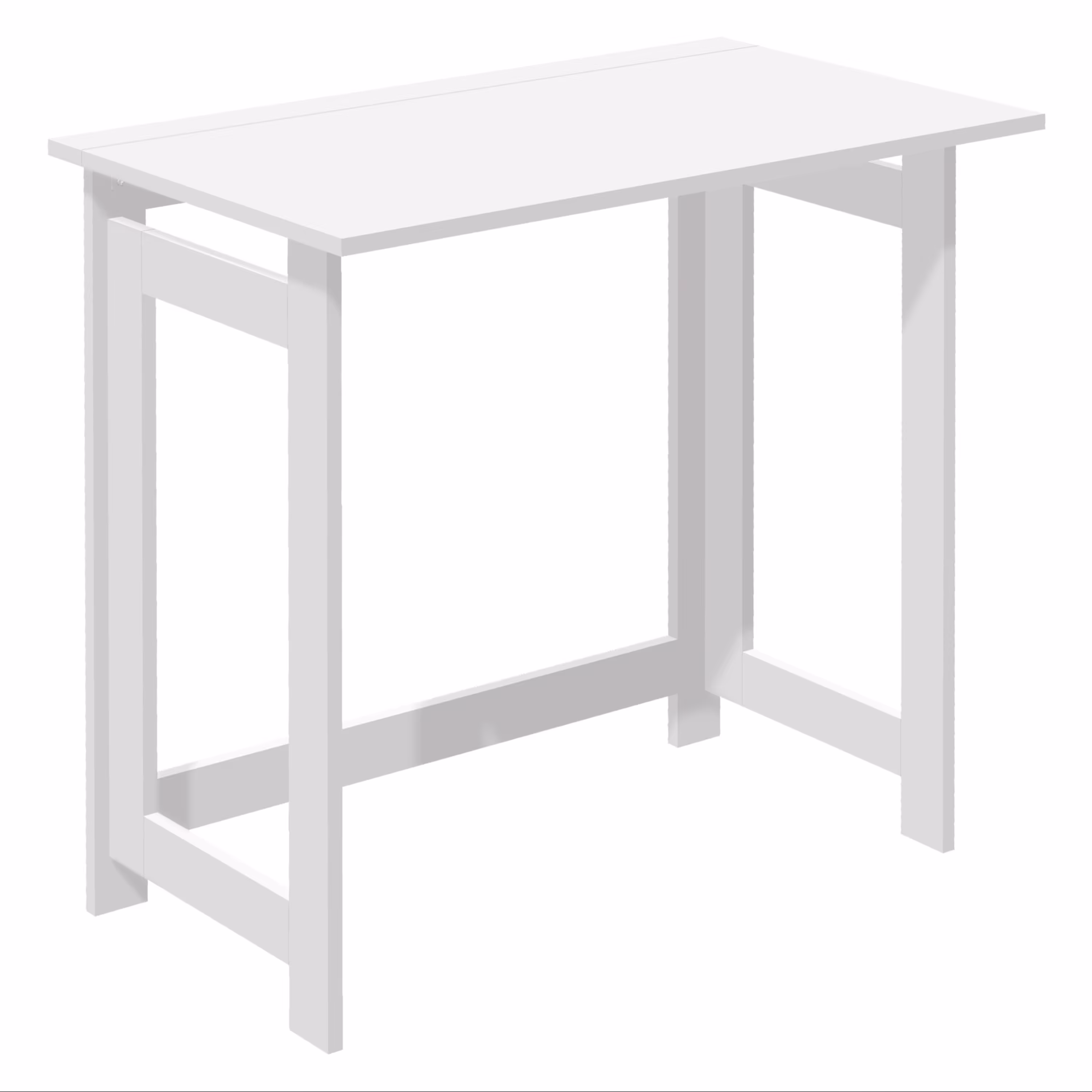 میز تحریر ابرا (تاشوی) مدل ESFID (سرهم نشده) رنگ سفید