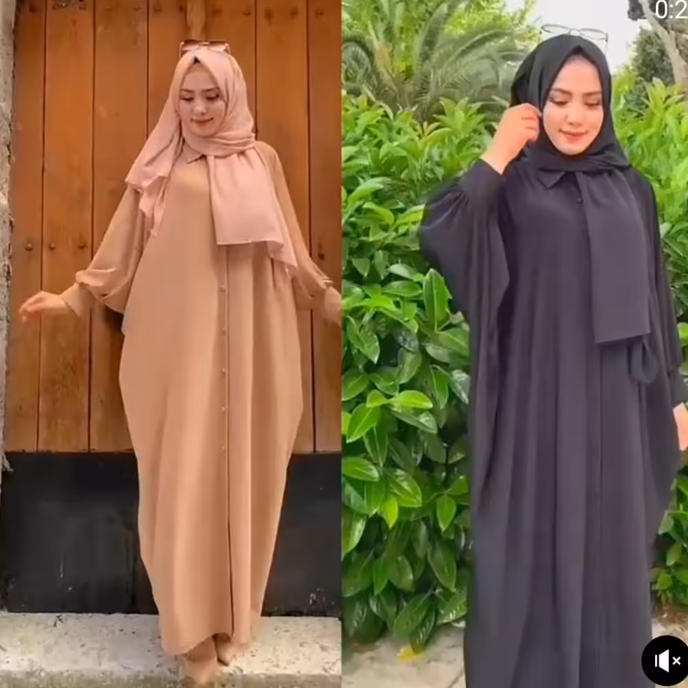 عبا جلو دکمه خور بلند عبا مجلسی عبا مانتویی پوشیده عبا اربعین عبا محرم عبا مشکی عبا پیاده روی 