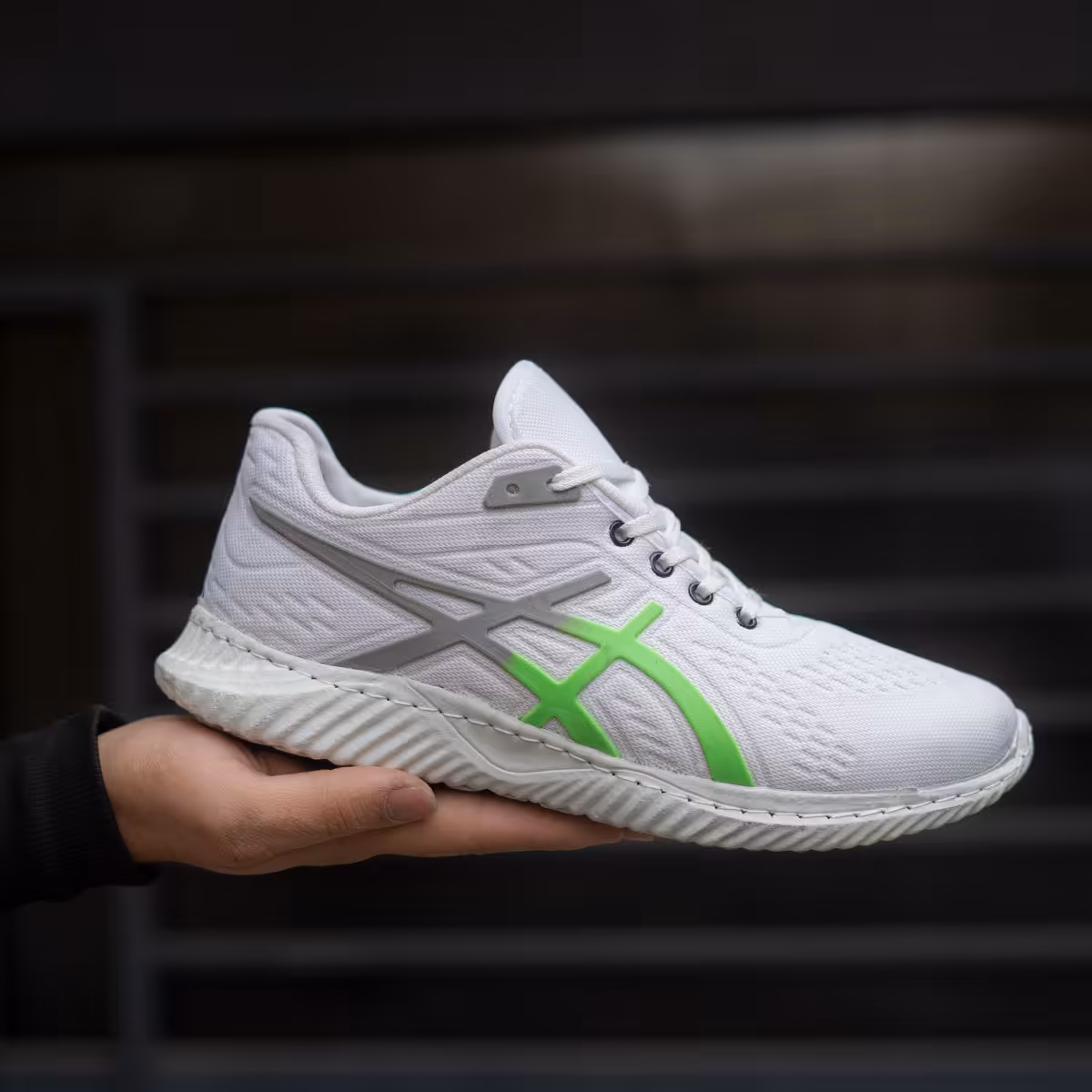 کفش ورزشی (T) مردانه اسیکس سفید سبز مدل A10