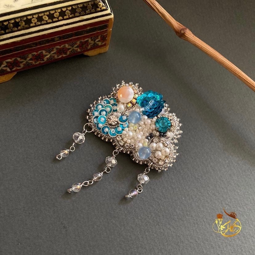 گلسینه جواهردوزی شده زنانه کد 832