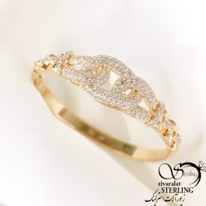 دستبند طرح کارتیه نگین دار برند ژوپینگ کد 7760