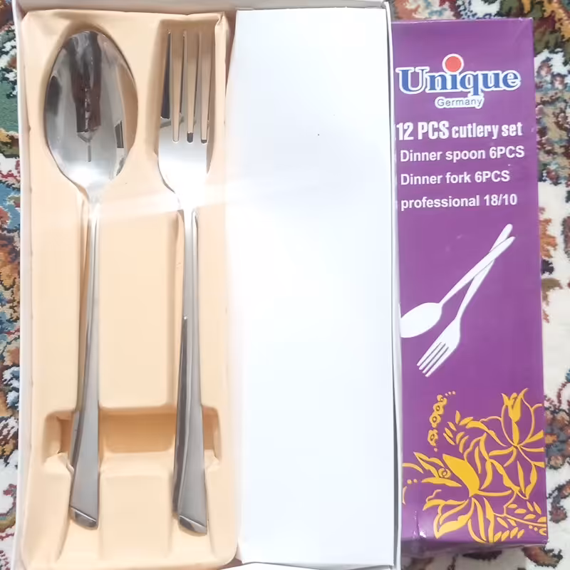 قاشق چنگال 12 تیکه یونیک