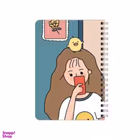 دفترچه یادداشت بامبیلیپ مدل چوبی طرح دختر جوجه به سر کد 0473590