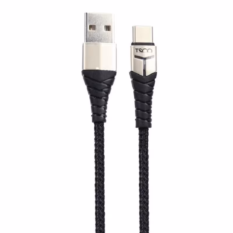 کابل شارژ تسکو USB به Type-C مدل TC C186  --  کابل شارژ  تایپ سی TCC186 TSCO