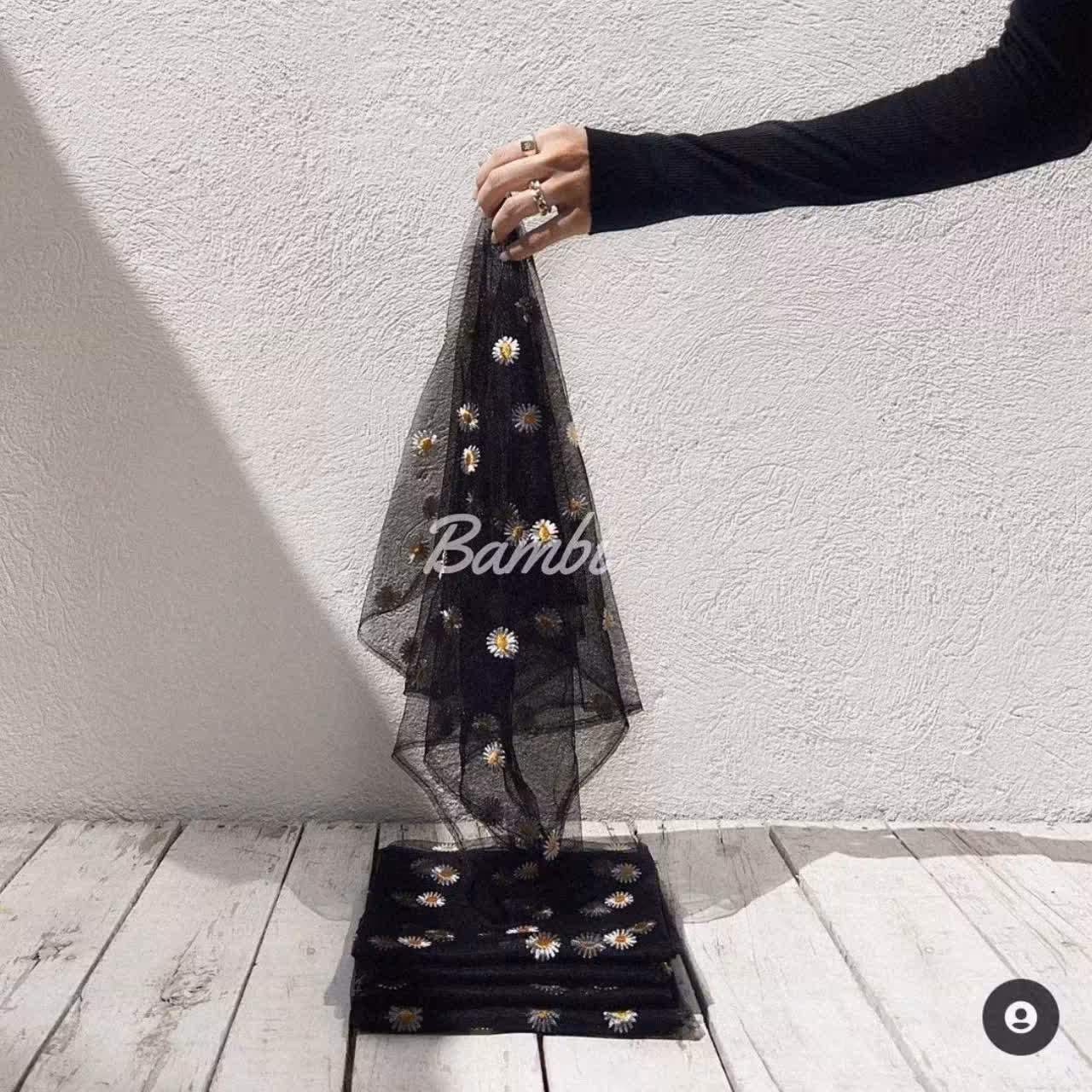 مینی اسکارف         80 سانتی      طرح ترند بابونه   