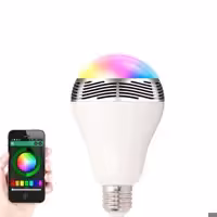 لامپ هوشمند و اسپیکر بلوتوث کد LED 6W، AMP 3W