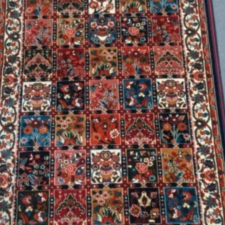 فرش فانتزی ماشینی چه سایز 6 متری کد 338 سورمه ای 500شانه