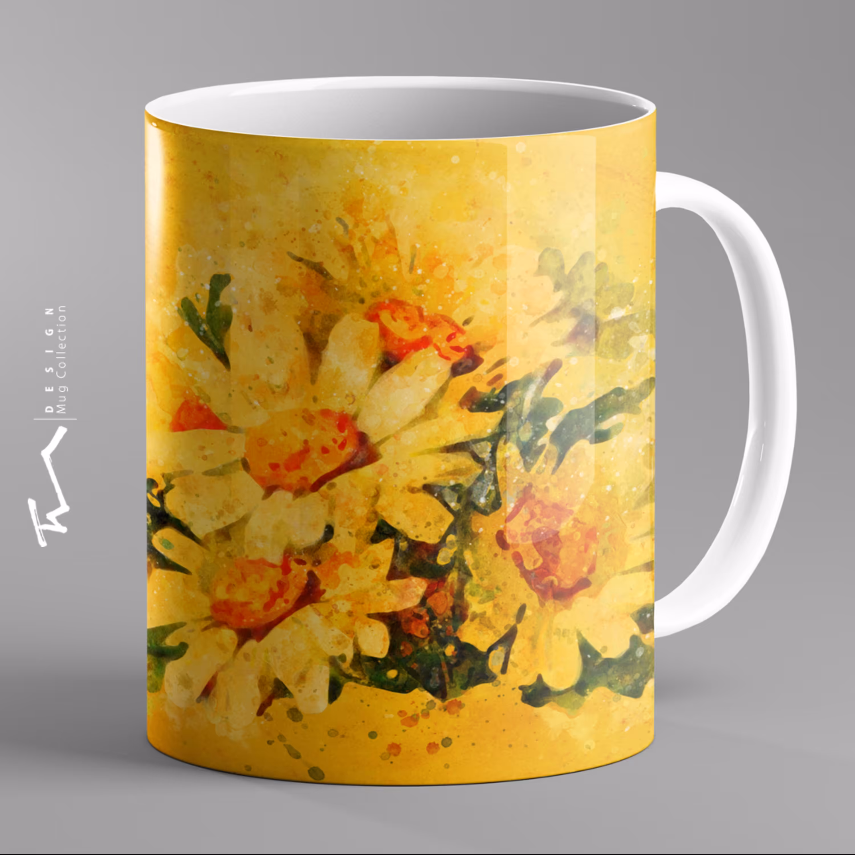 ماگ سرامیکی طرح گل ها  3- چاپ سابلیمیشن - کیفیت چاپ و بسته بندی عالی