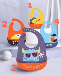 پیشبند سلیکونی کاسه ای کودک مدل1