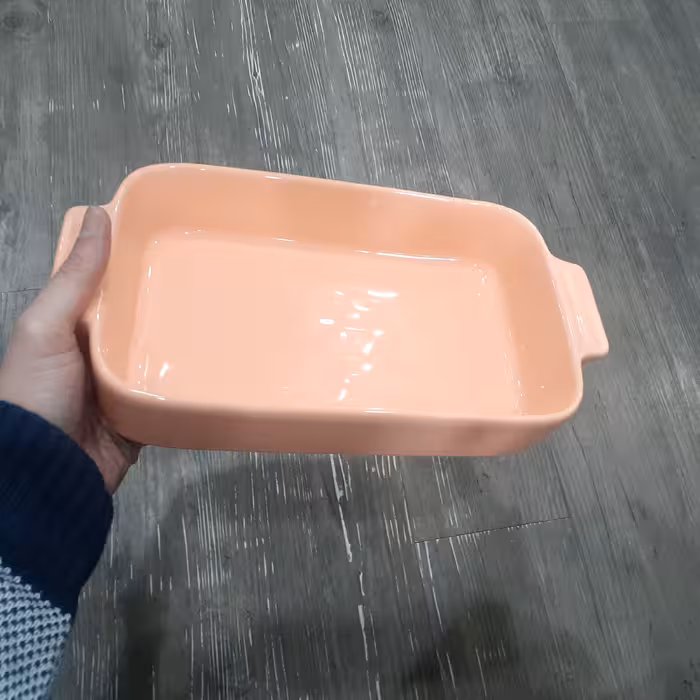 تابه رنگی سرامیکی سایز متوسط 30 سانت مناسب خرشت و لازانیا قابل استفاده در ماکروفر 