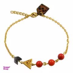 دستبند طلا 18عیار زنانه مانچو مدل bfg142