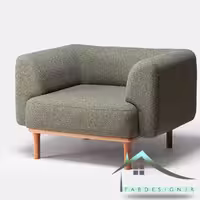 مبل راحتی کاپر تک نفره کد 2