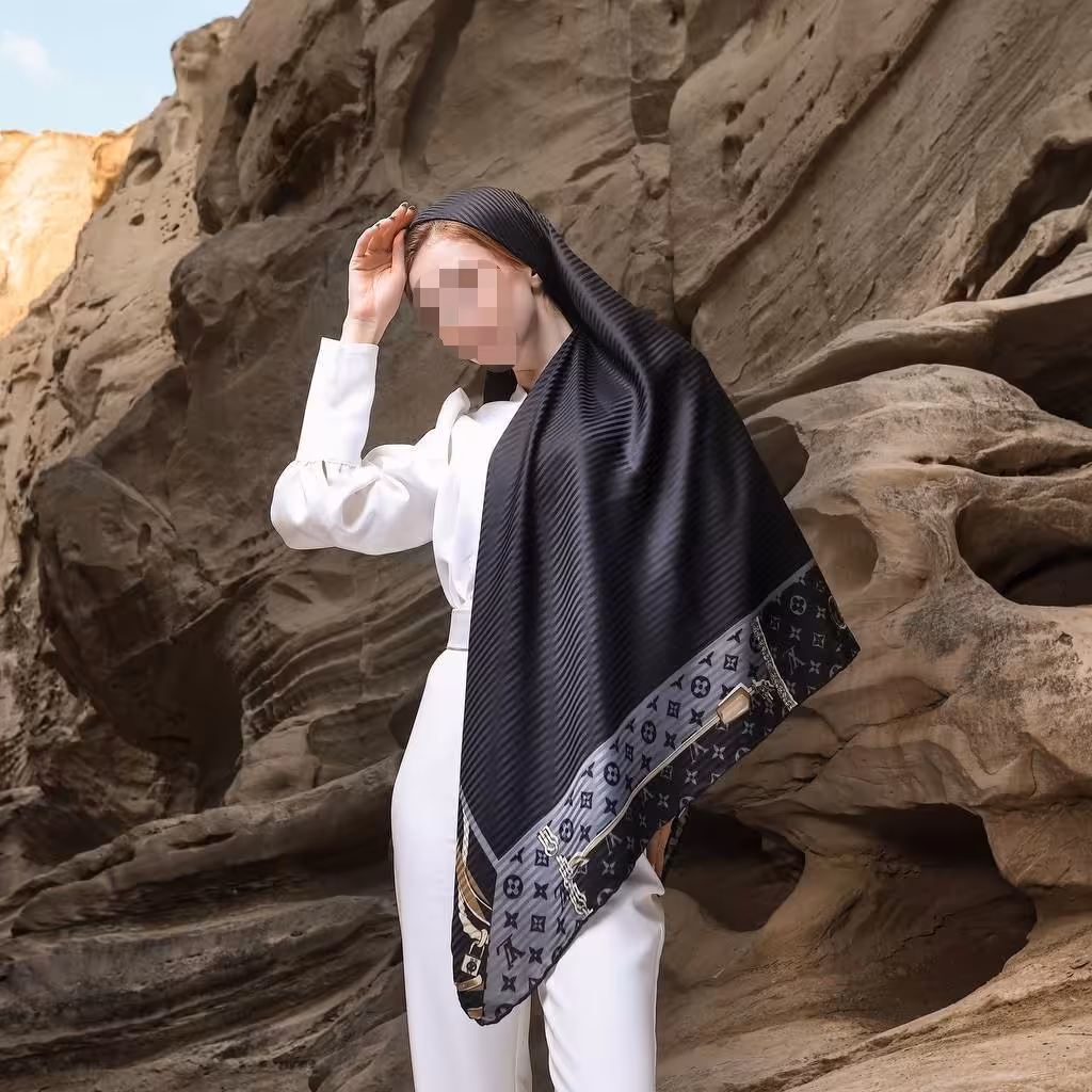 روسری ابریشم نخ