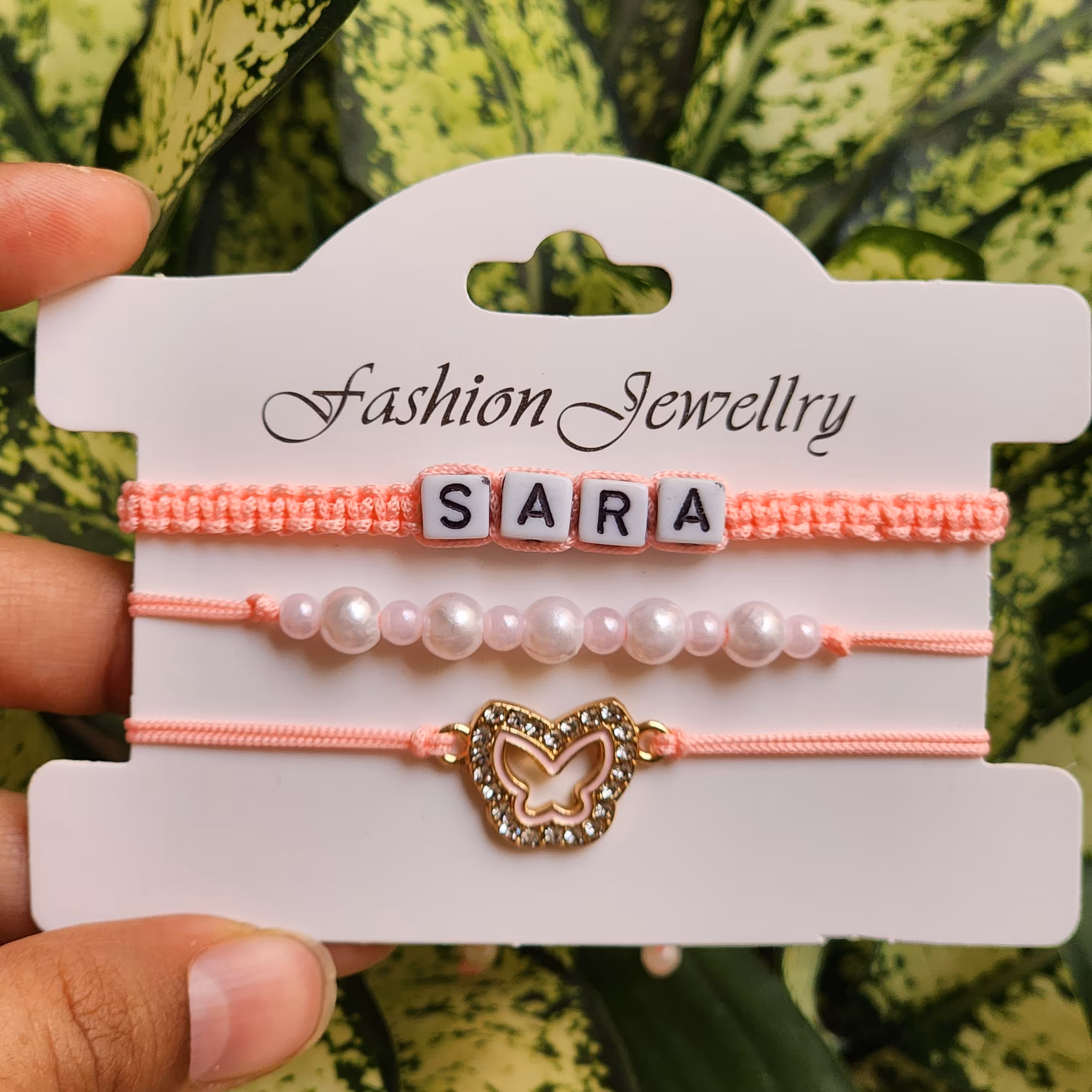 ست دستبندبا اسم ورنگ دلخواه 