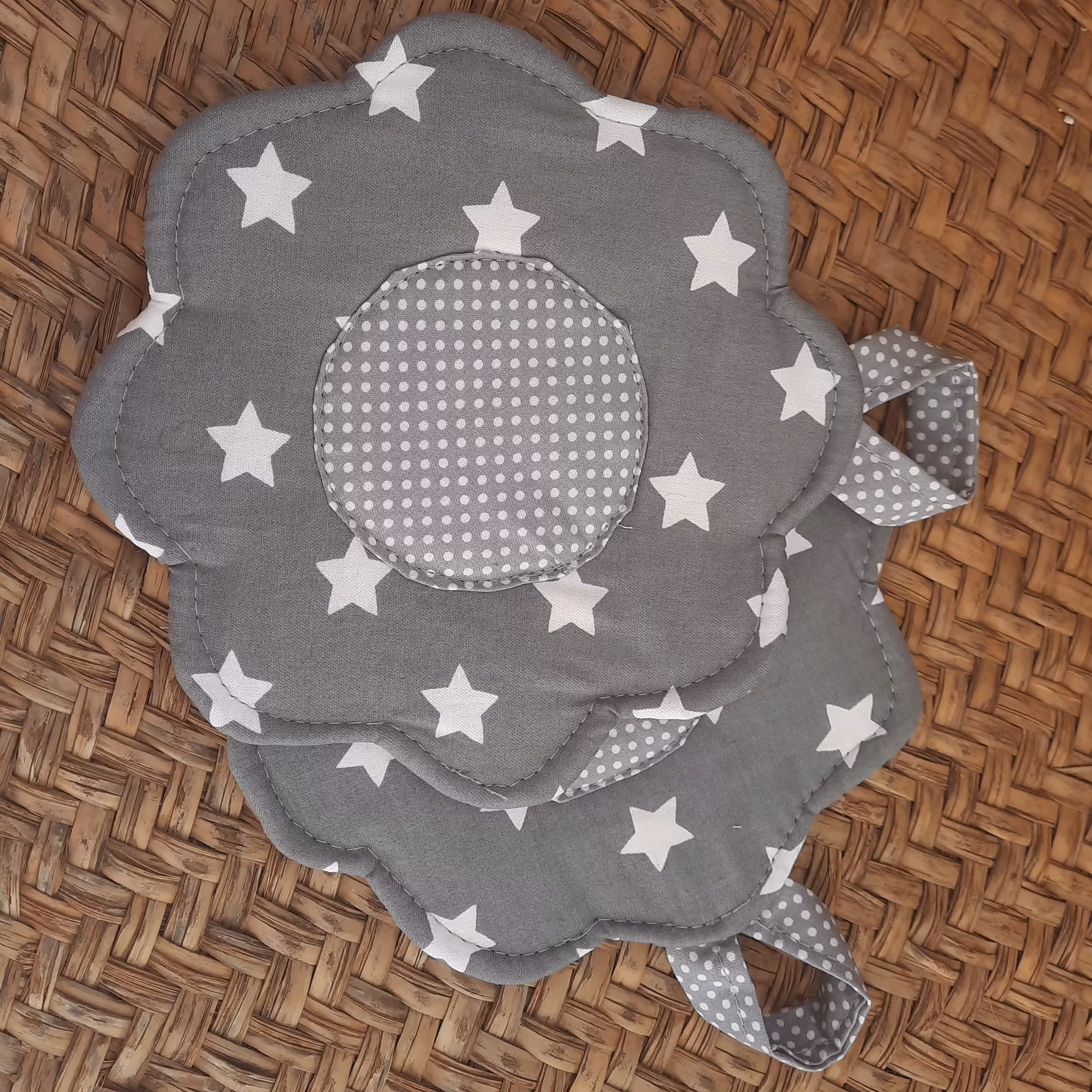 دستگیره کتان نخ مدل گل