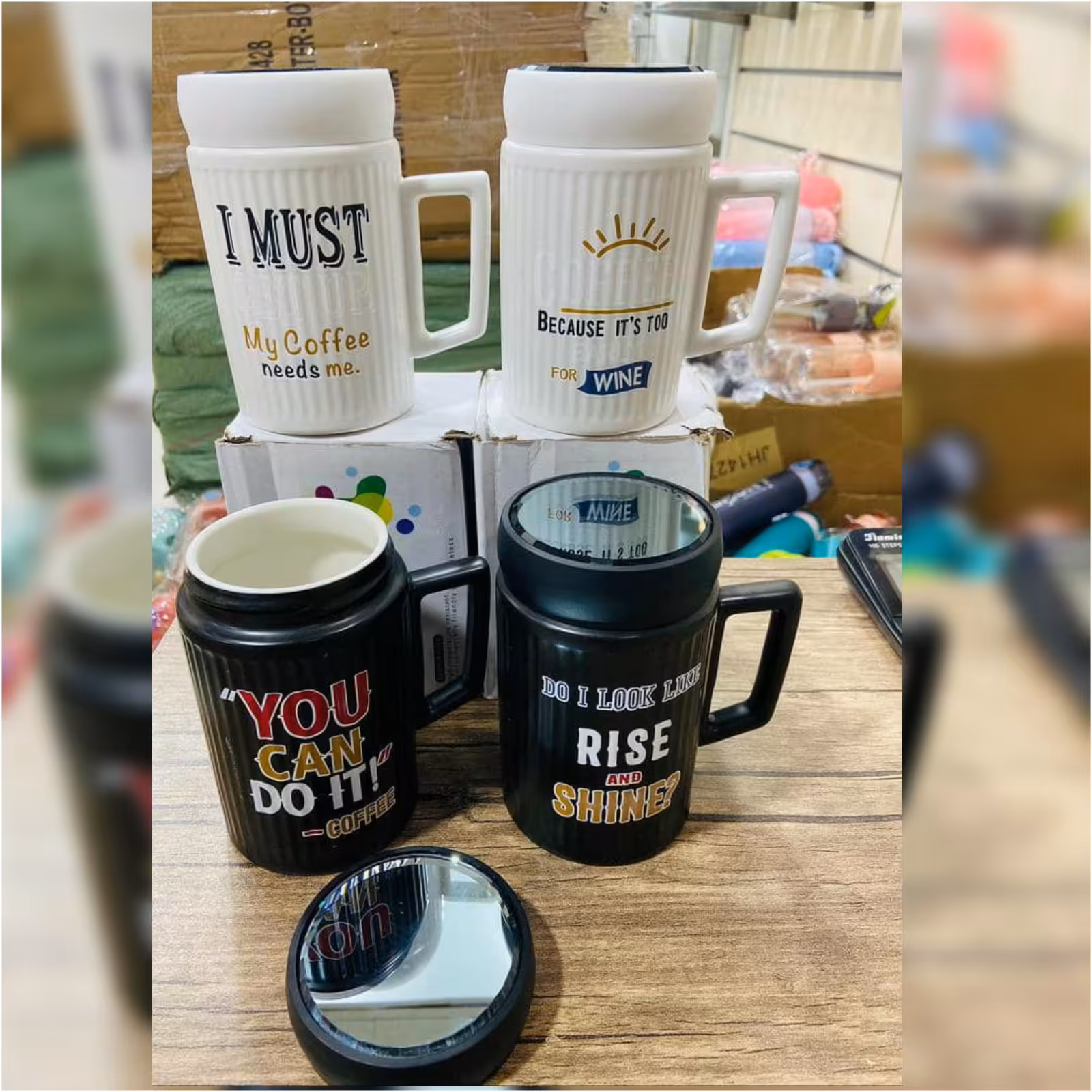 ماگ درب دار در انواع طرح های جذاب