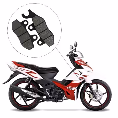 لنت دیسکی ترمز جلو موتورسیکلت کد 1009 مناسب برای تی وی اس راکس (راکز) TVS ROCKZ 125 نیروموتور