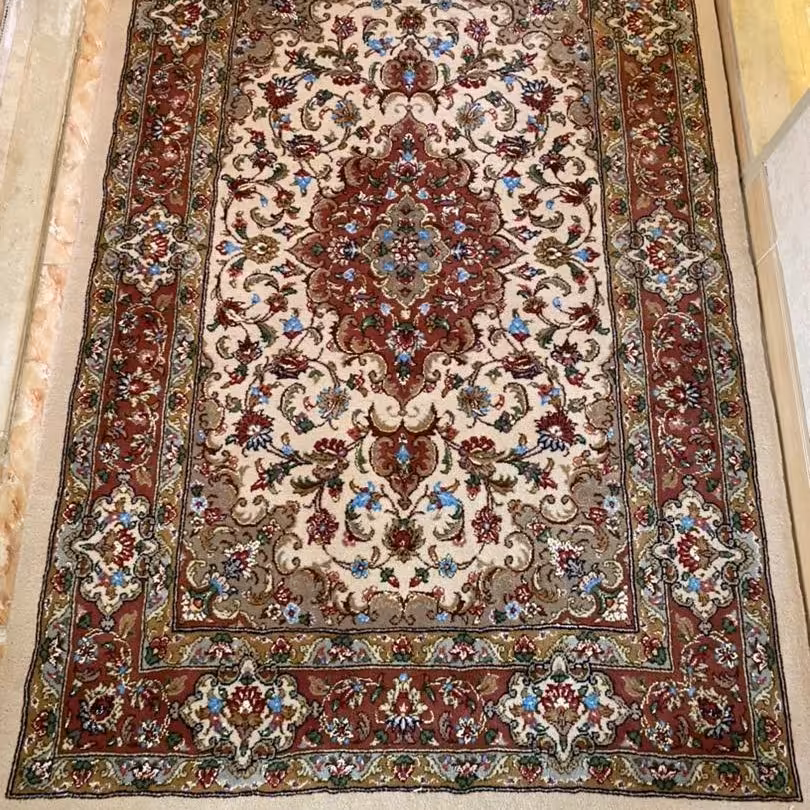 فرش دستباف  زرع ونیم طرح غزال 