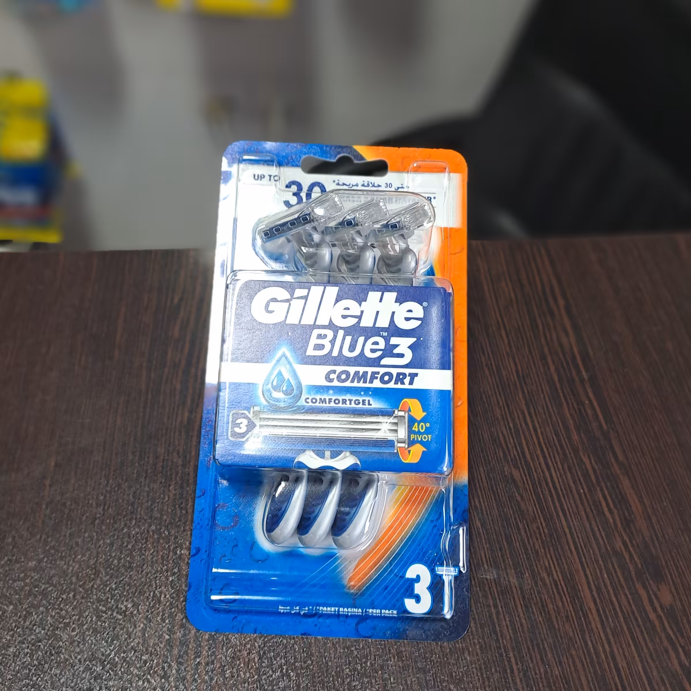 خودتراش بلو 3 3 تیغه کامفورت برند ژیلت 3 عددی