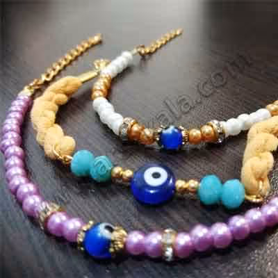 دستبند چشم نظر 3 عددی