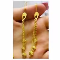 گوشواره گوی جواهر نقره عیار925 آبکاریطلا برند معتبرGTA فاکتور اصل