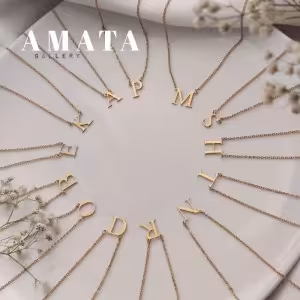 گردنبند استیل حروف لاتین