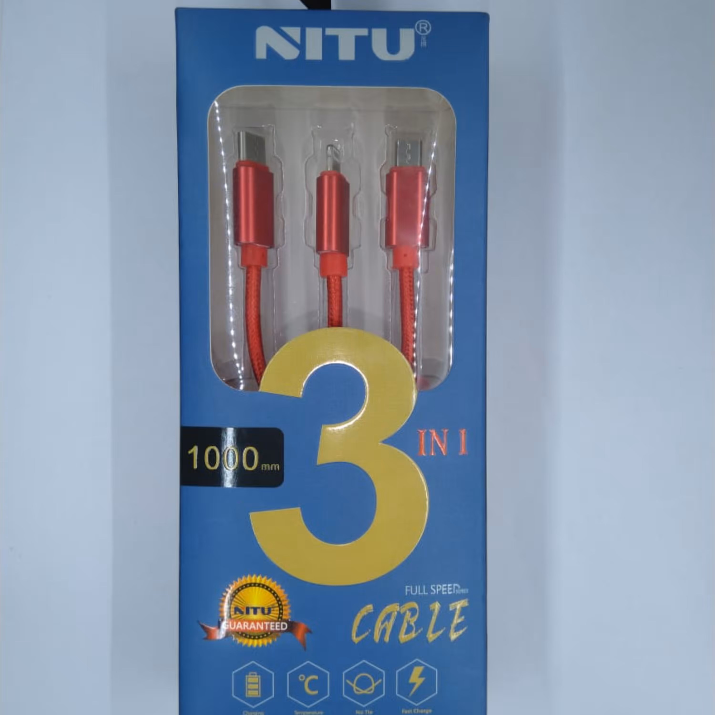 کابل شارژ سه سر NITU کد 276