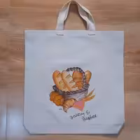 ساک خرید نان سه لایه  زیپ داربزرگ