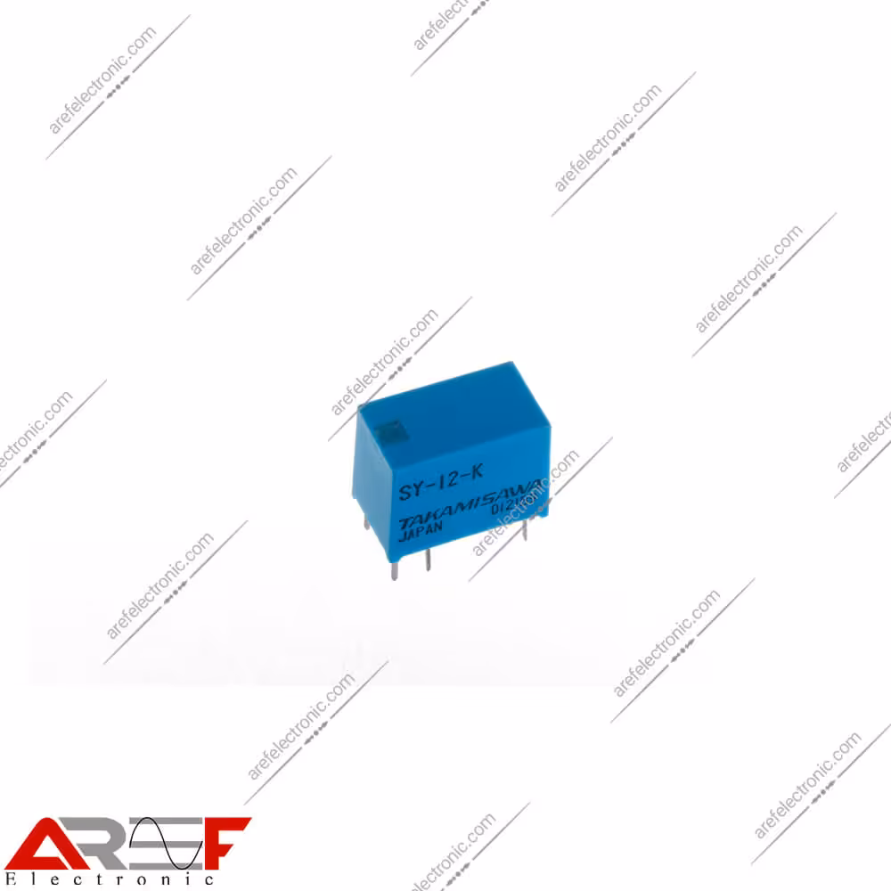 رله مینیاتوری TAKAMISAWA مدل SY-12-K دارای 12 ولت و 6 پین - فروشگاه عارف الکترونیک