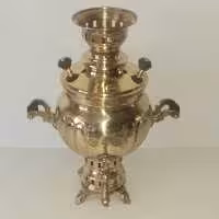 سماور  ذغالی  برنجی 3 لیتری  ارسال رایگان نانو