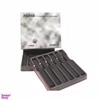 زغال طراحی پژواک مدل compressed charcoal بسته 12 عددی