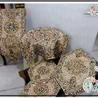 ترمه 5تیکه طرح افشار پلی استر