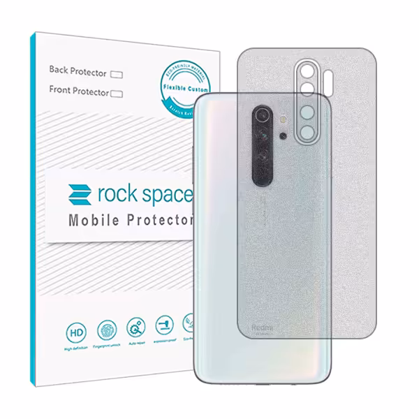 گلس محافظ پشت گوشی شیائومی Redmi Note 8 Pro مدل نانو هیدروژل مات برند راک اسپیس کد 2778S