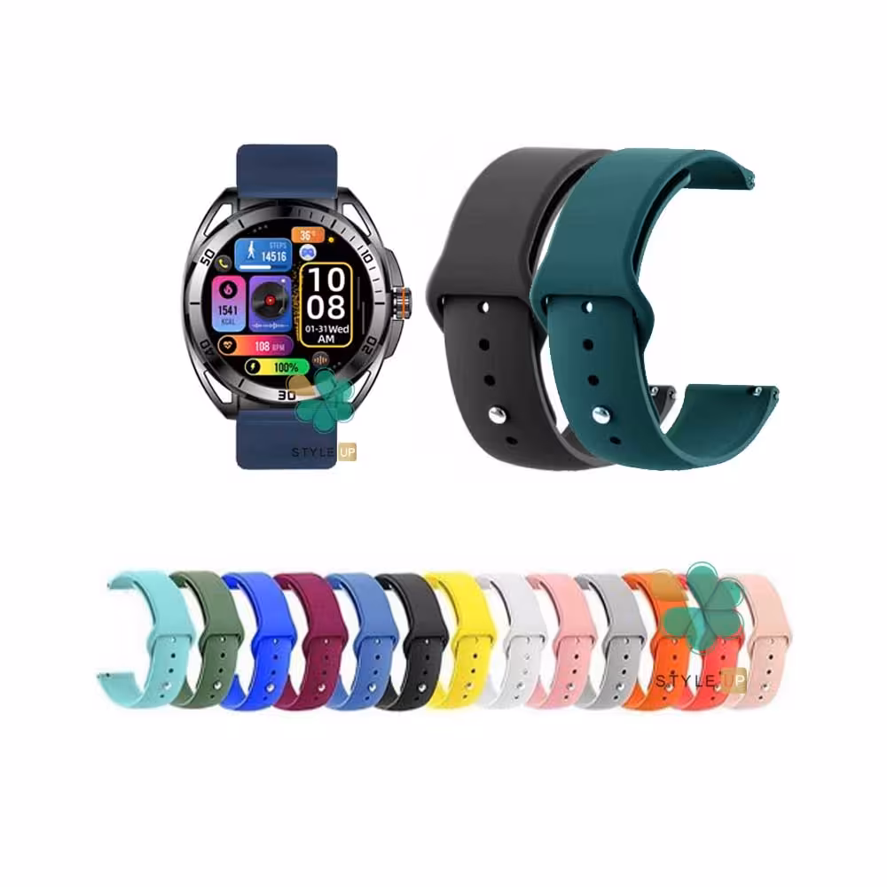 بند ساعت سیلیکونی دکمه ای مناسب شیائومی Glorimi M2 Pro