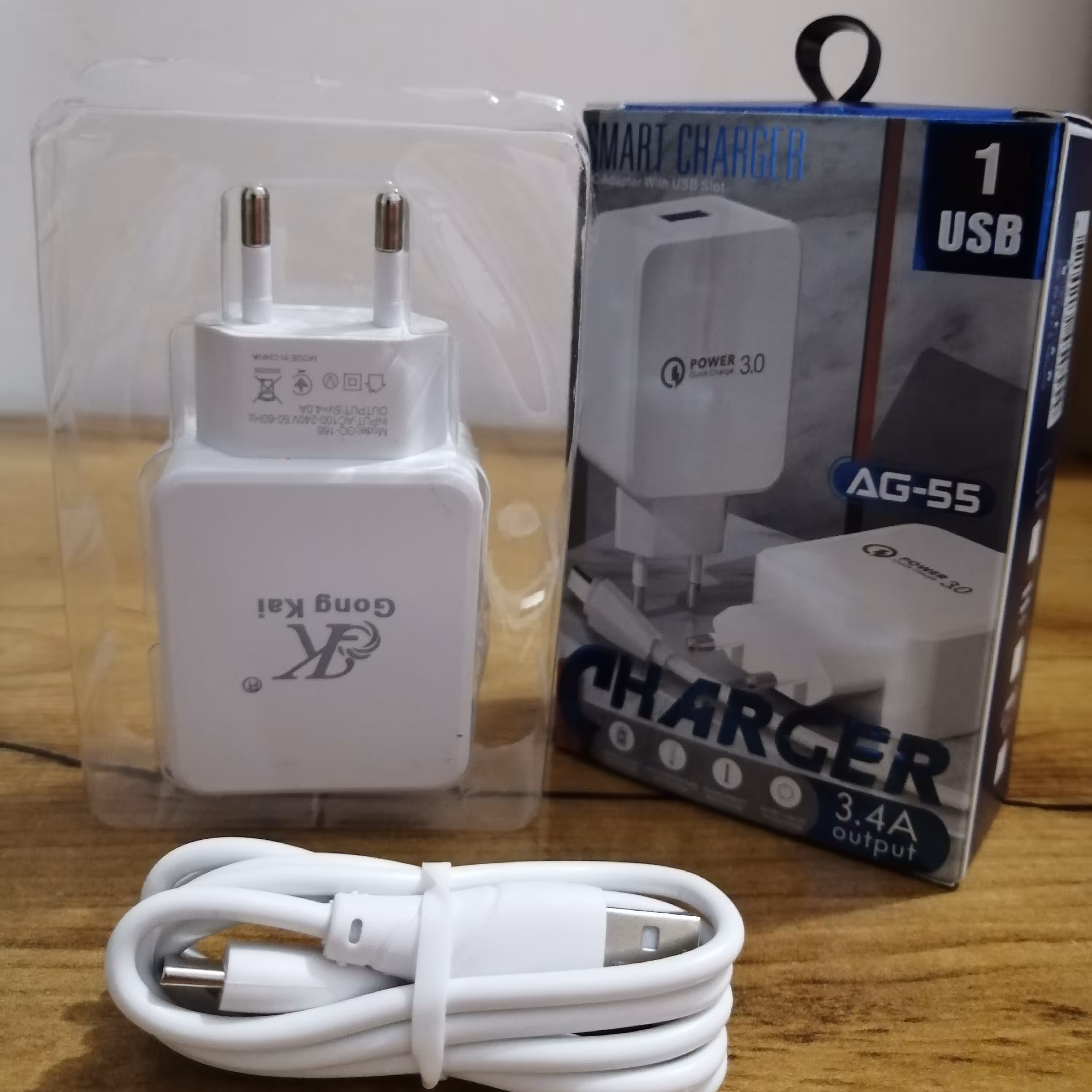 شارژر 3 آمپر 15 وات، پک 10 عددی