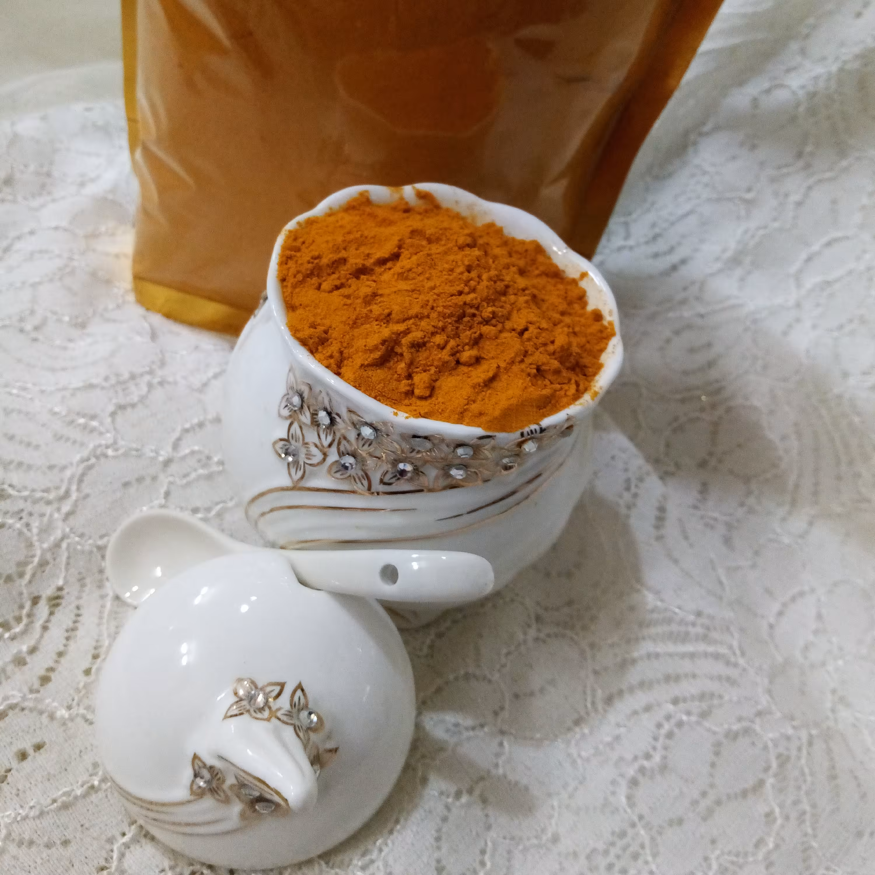 پودر زردچوبه 450 گرمی عزت