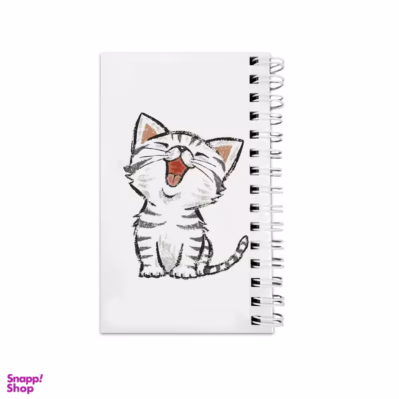 دفترچه یادداشت ۶۴ برگ مدل to do list طرح بچه گربه سفید کد 1766345