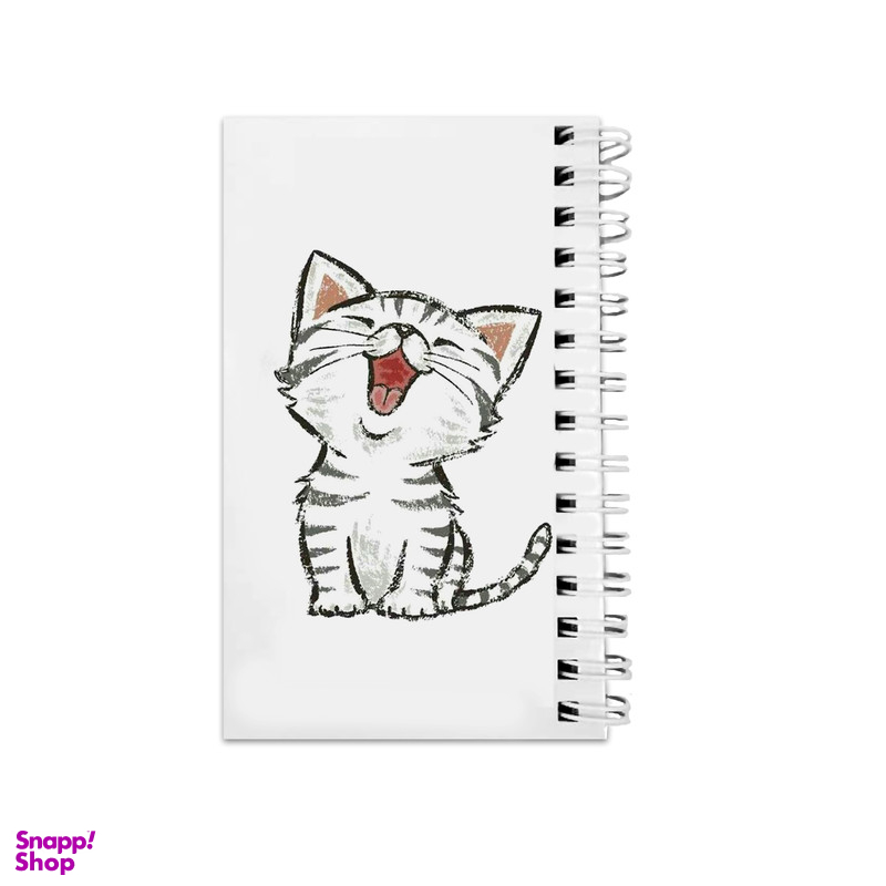 دفترچه یادداشت ۶۴ برگ مدل to do list طرح بچه گربه سفید کد 1766345