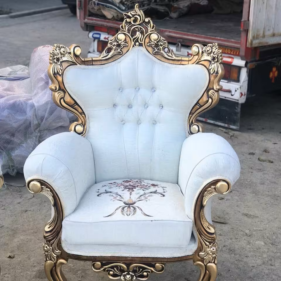 مبل استیل مدل تاج عروس نشیمن7نفره و 9نفر تمام چوب کفی فوم سرد ترکیب رنگ بندی چوب و پارچه به سلیقه مشتری با بهترین کیفیت 