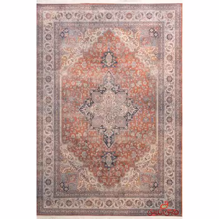 فرش ماشینی کلاریس کلکسیون کهنه نما کد 100625 لاکی