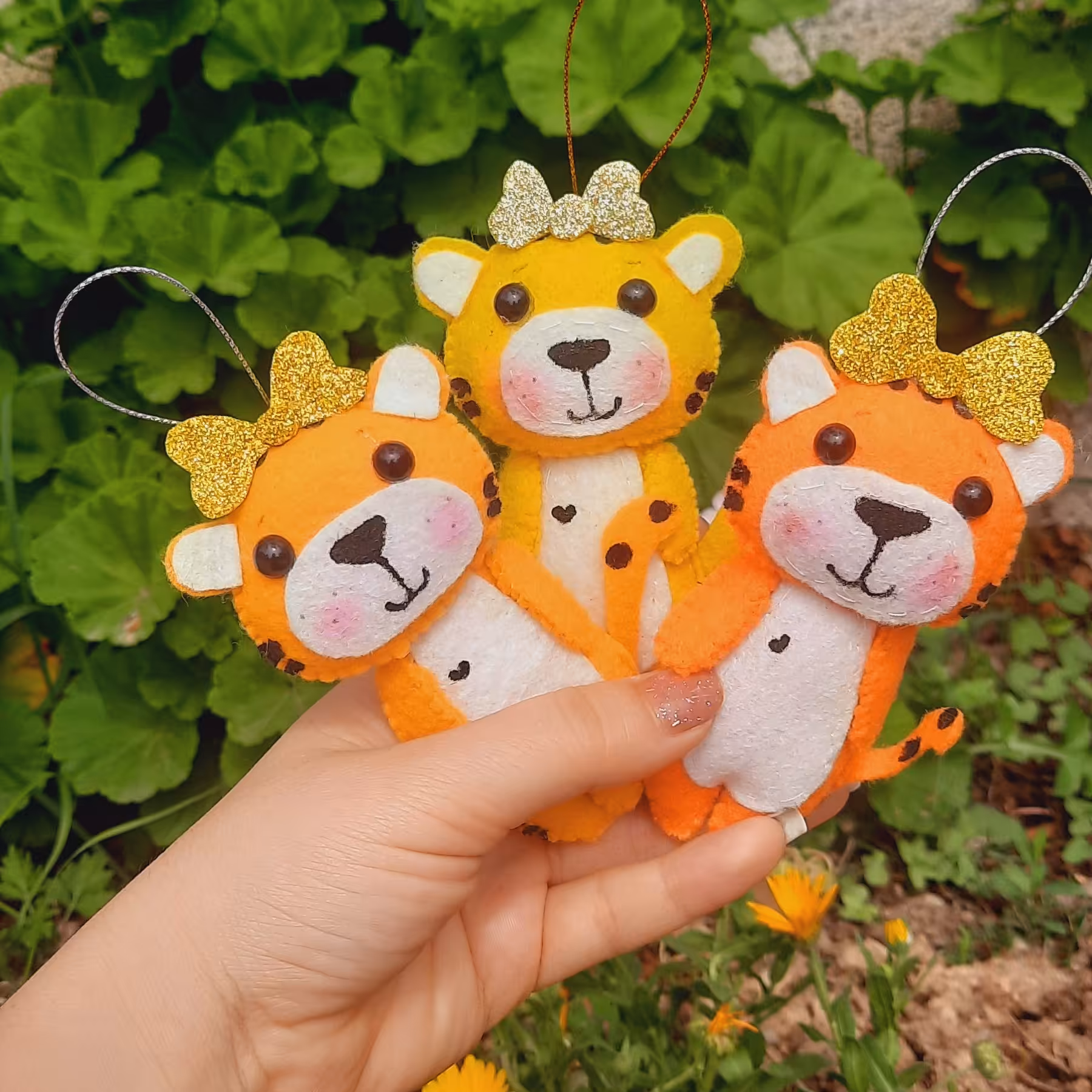 جاکلیدی و آویز عروسکی طرح ببری