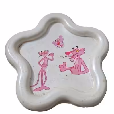 استند ستاره پلنگ صورتی دستساز