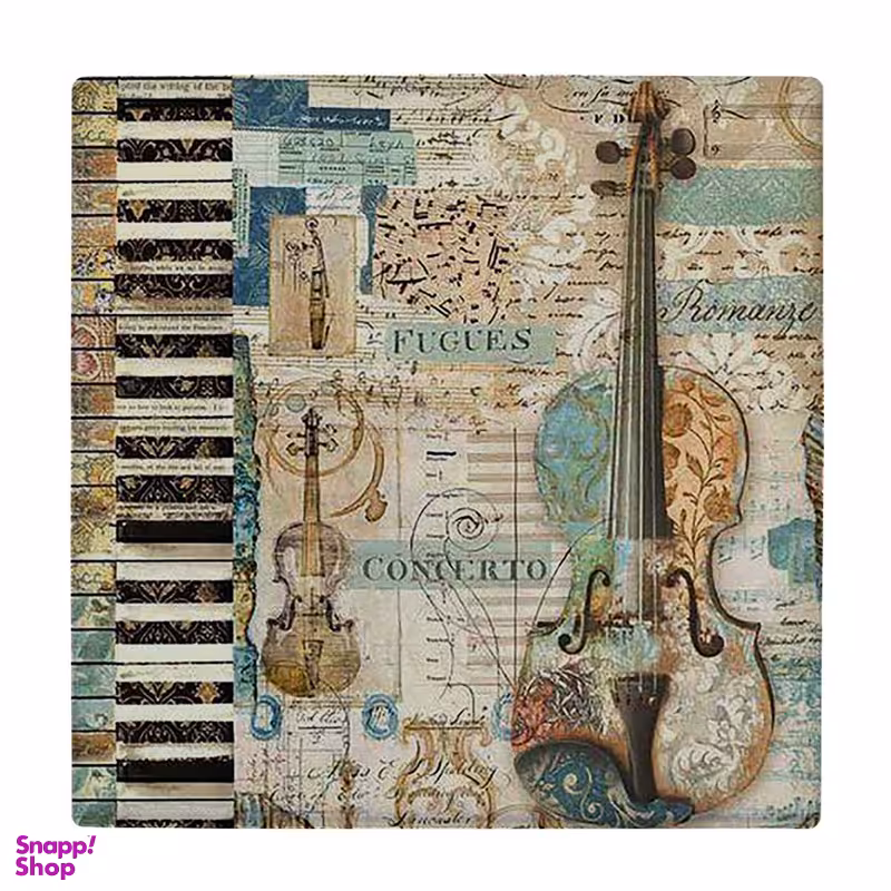 زیر لیوانی طرح نقاشی ویولن و پیانو کد 5881363_4465