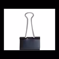 گیره  دوبل مشکی 41 میل بسته  12 عددی