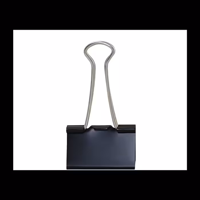 گیره  دوبل مشکی 41 میل بسته  12 عددی