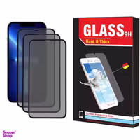 محافظ صفحه نمایش حریم شخصی هارد اند تیک مدل PRV-01 مناسب برای گوشی موبایل اپل Iphone 13 بسته سه عددی