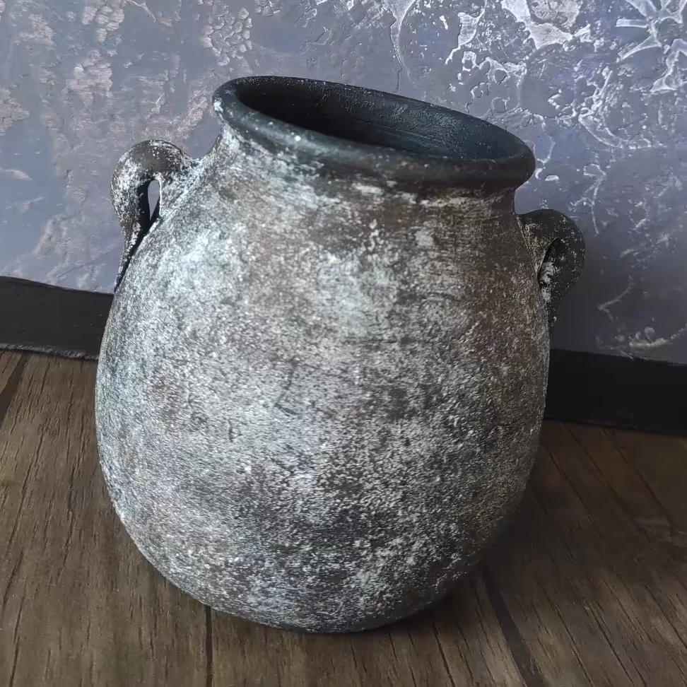 گلدان دودسته مدل دیزی پتینه شده